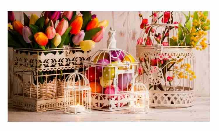 How to decorate a birdcage for weeding