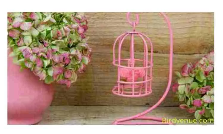 Decorate your birdcage with flowers
