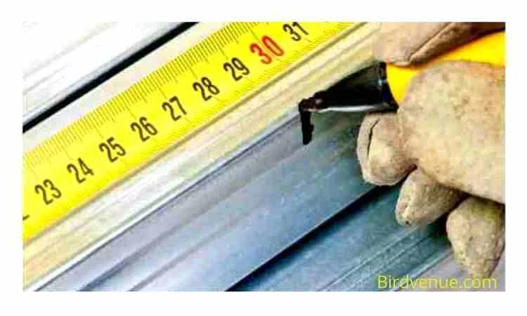 Measure the length and width of the cage