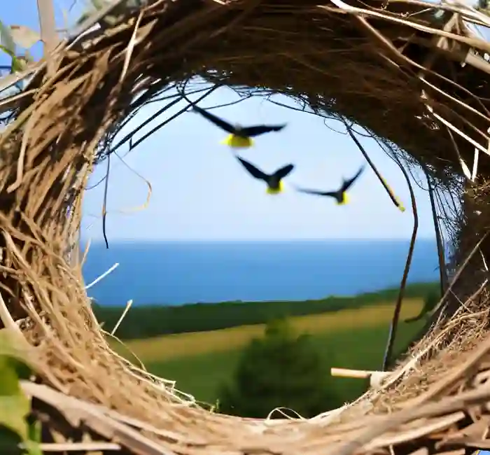 Birds Build Their Nest