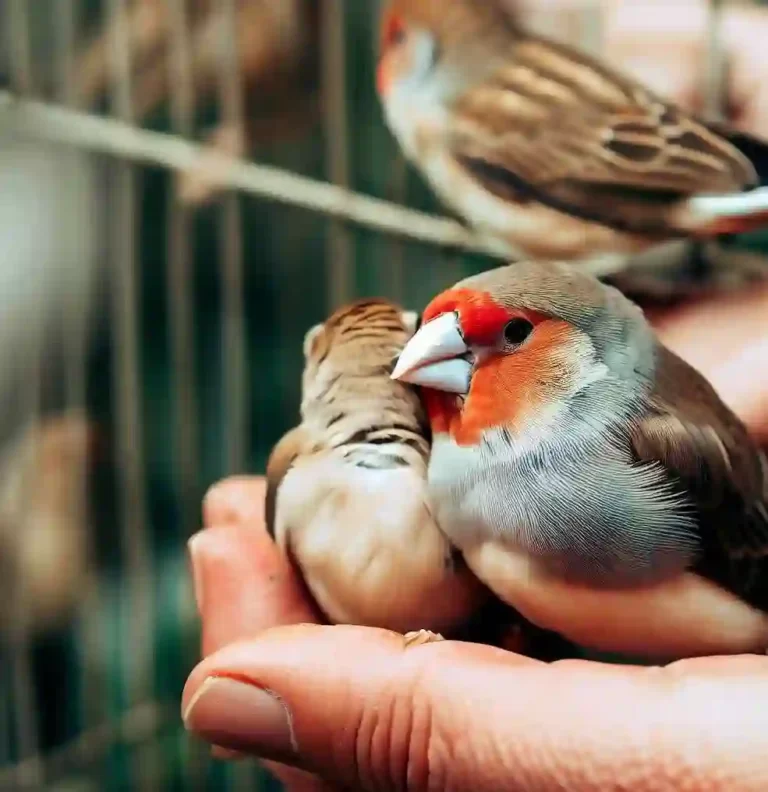 CARING FOR AND BREEDING RED-FACED FINCHES IN AN OUTDOOR AVIARY