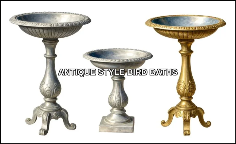 Antique style bird baths