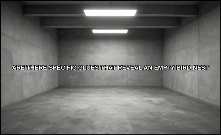 Are there specific clues that reveal an empty bird