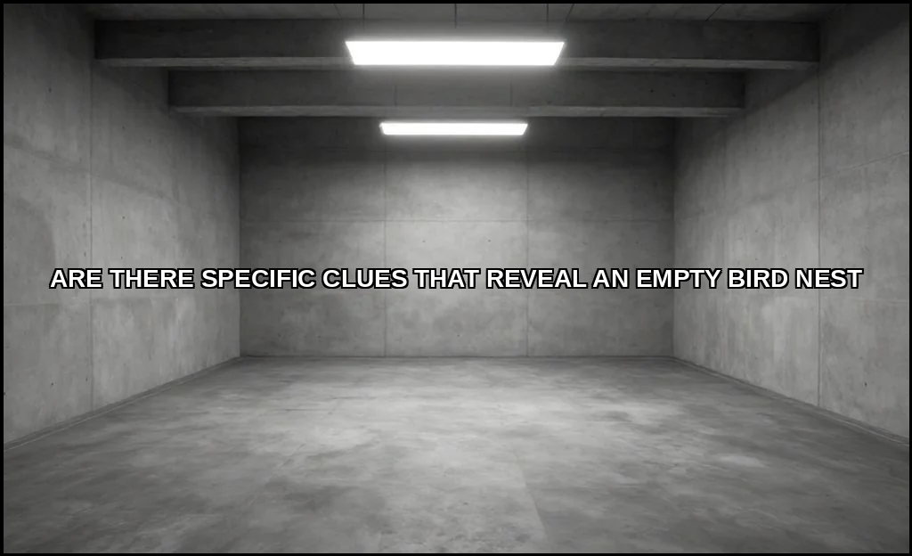 Are there specific clues that reveal an empty bird