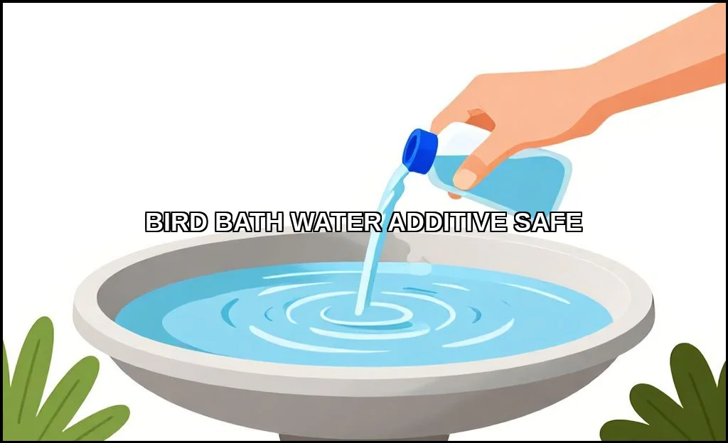 Bird bath water additive safe
