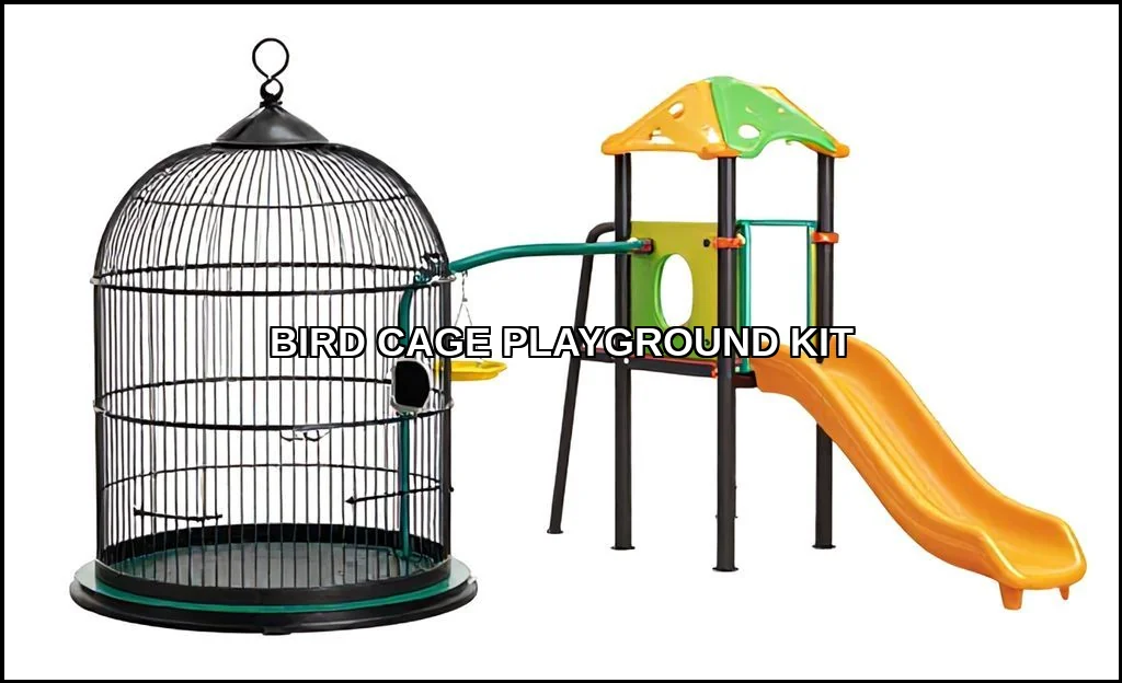 Bird cage playground kit