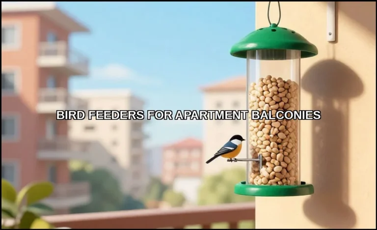 Bird feeders for apartment balconies