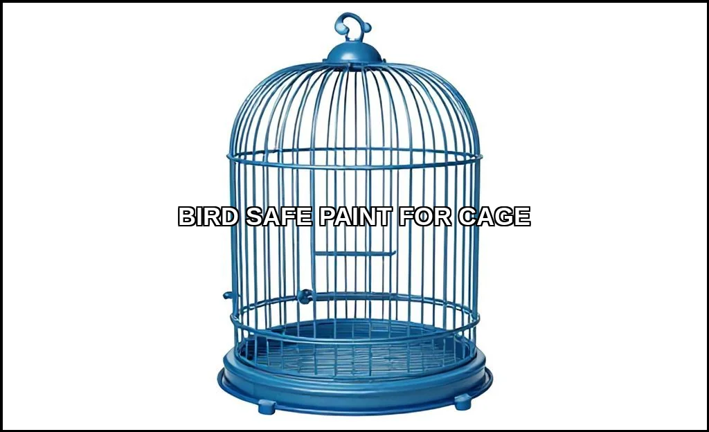 Bird safe paint for cage