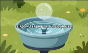Bird waterer for outdoor use