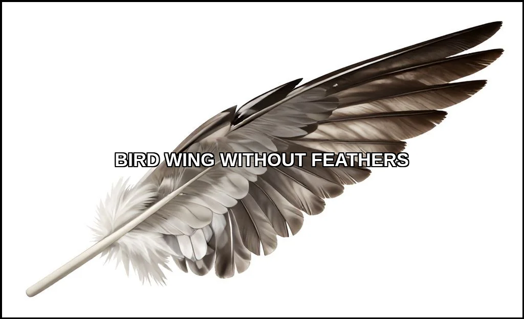 Bird wing without feathers