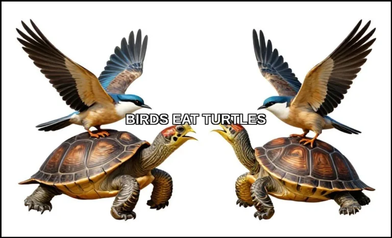 Birds eat turtles