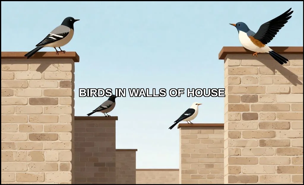 Birds in walls of house