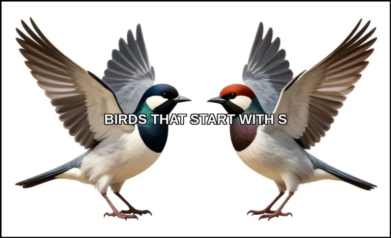Birds that start with s