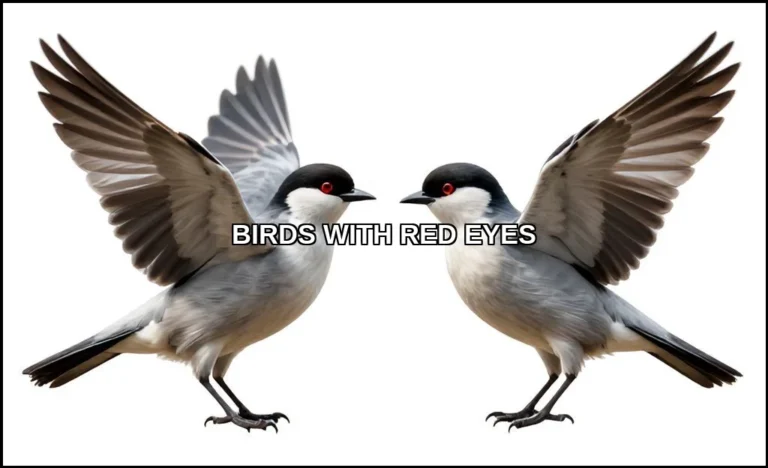 Birds with red eyes
