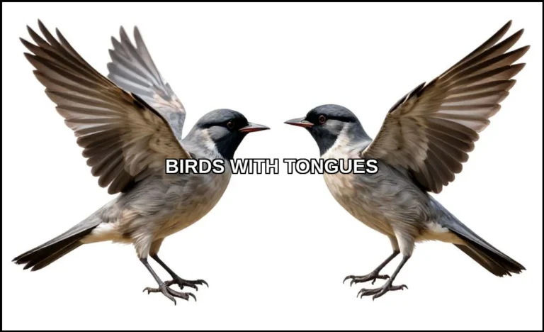 Birds with tongues