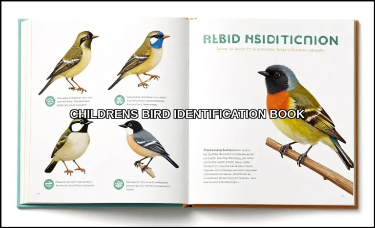 Childrens bird identification book