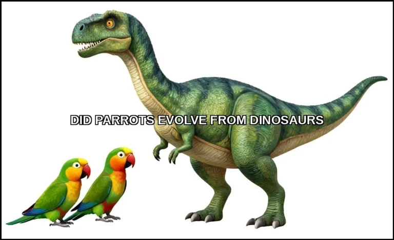 Did parrots evolve from dinosaurs