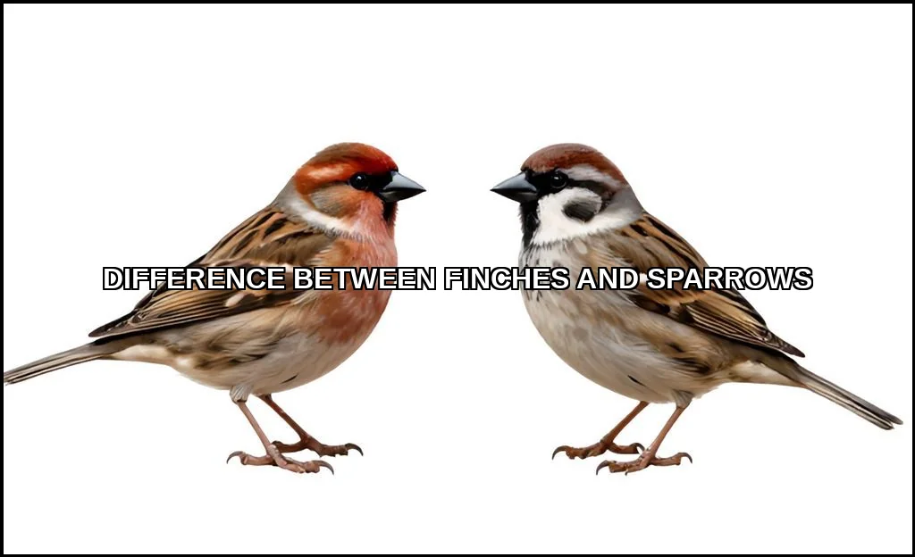 Difference between finches and sparrows