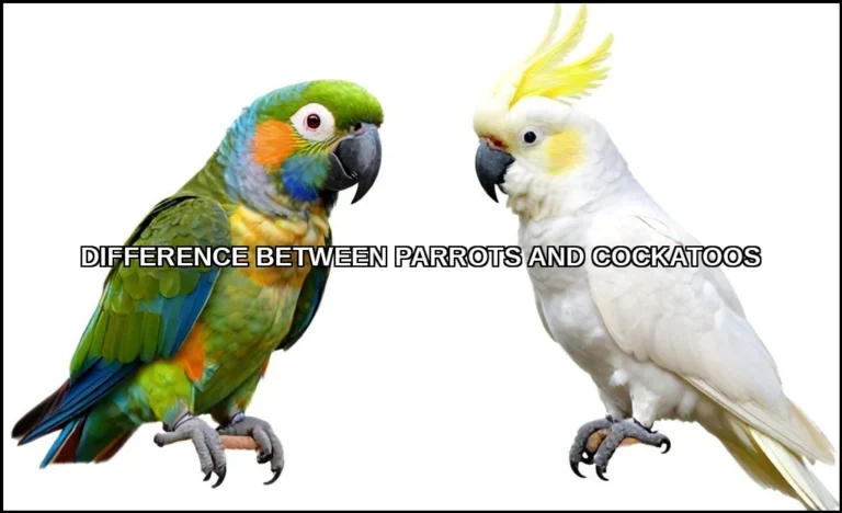 Difference between parrots and cockatoos