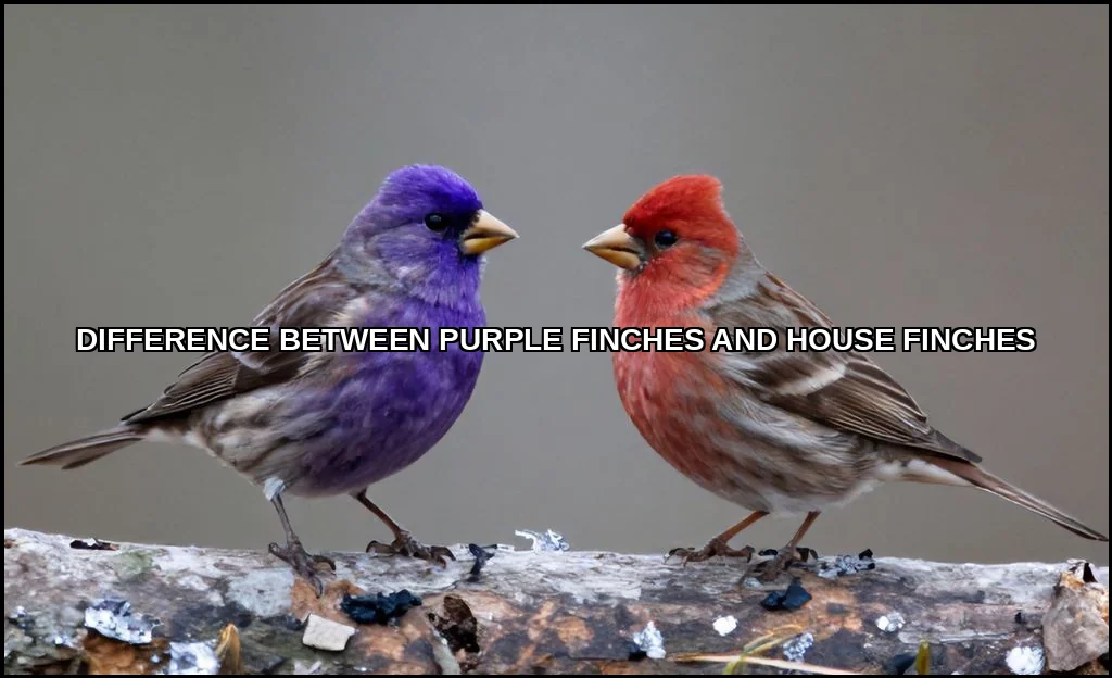 Difference between purple finches and house finche