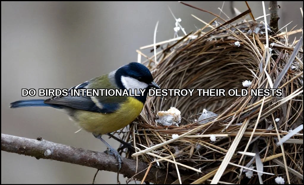Do birds intentionally destroy their old nests