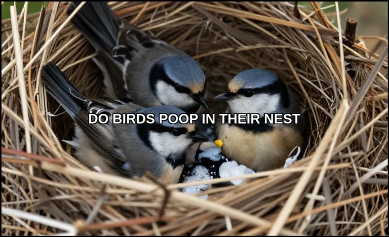 Do birds poop in their nest
