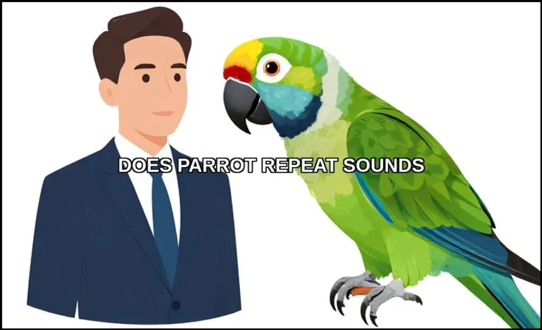 Does parrot repeat sounds