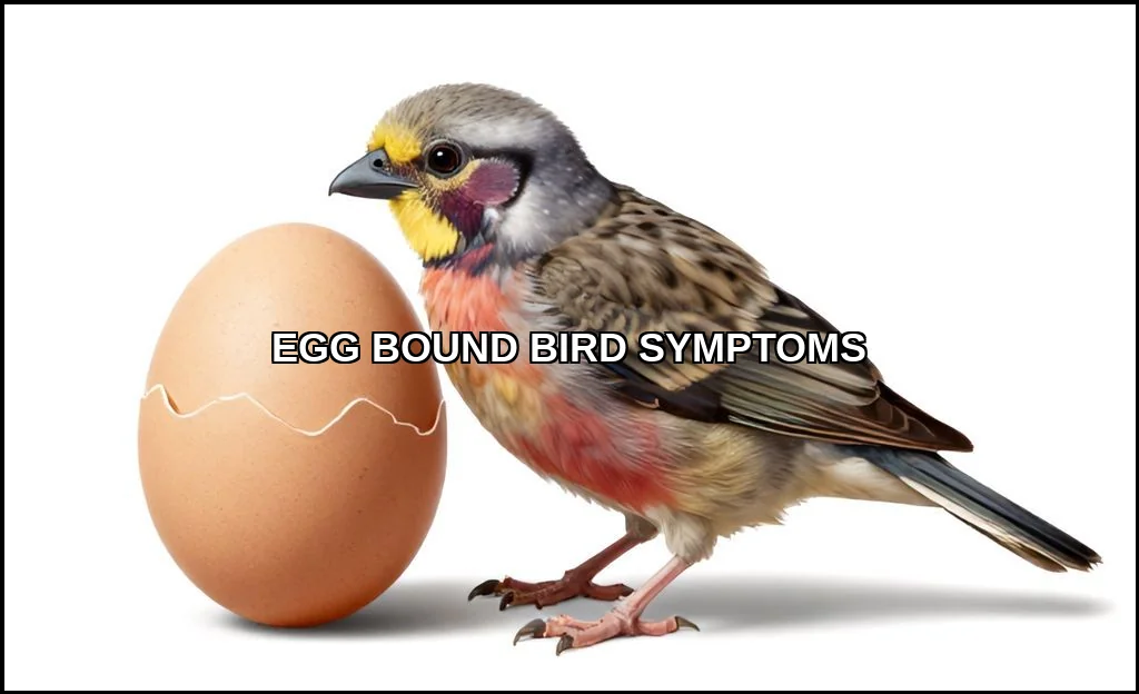 Egg bound bird symptoms