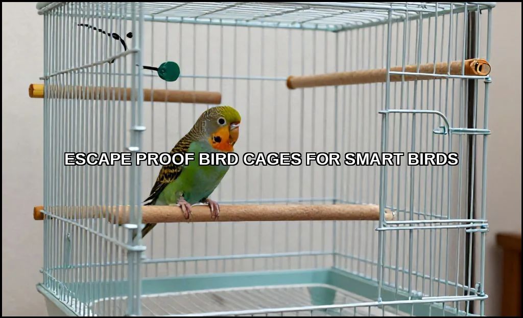 Escape proof bird cages for smart birds