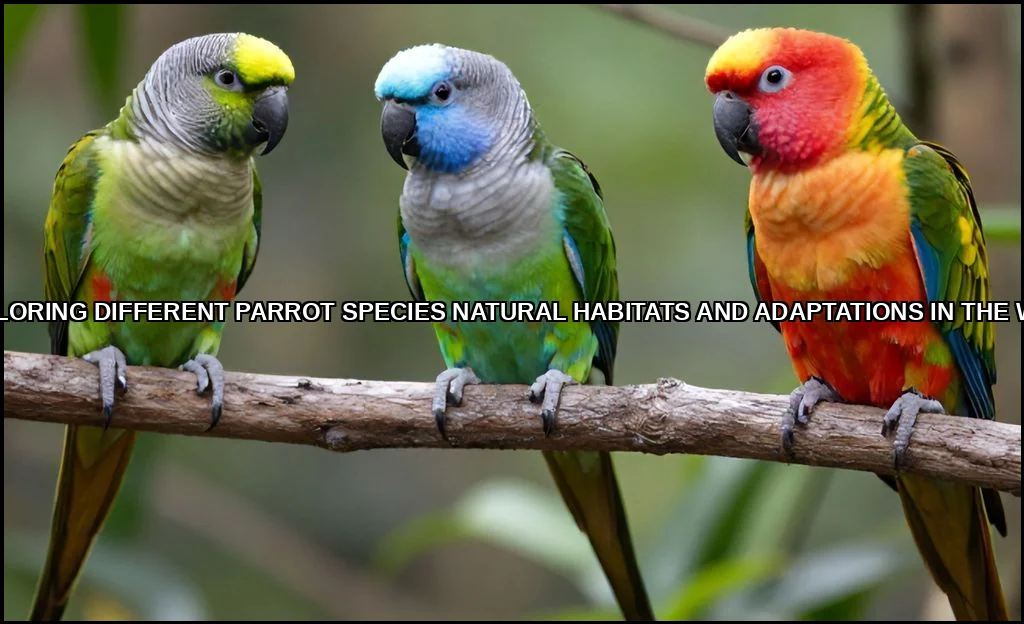 Exploring different parrot species natural habitat