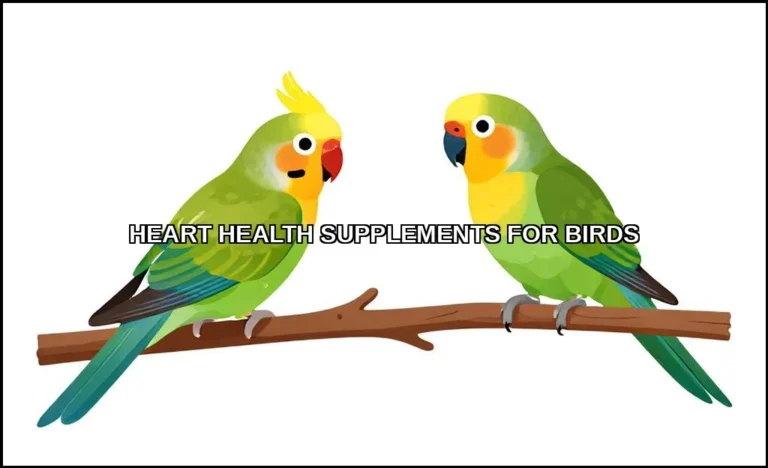 Heart health supplements for birds