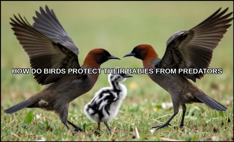 Birds protect their babies from predators