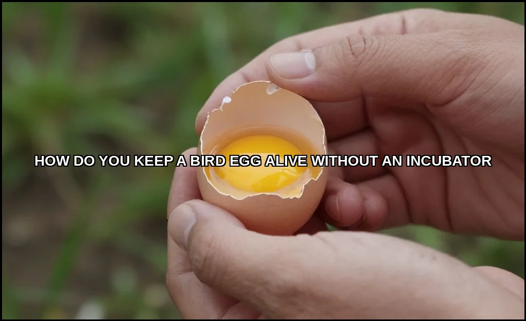 You keep a bird egg alive without an incubator