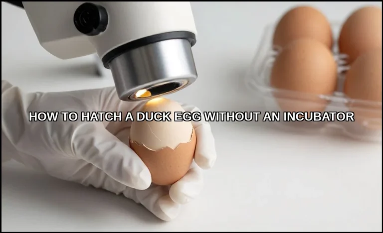 Hatch a duck egg without an incubator
