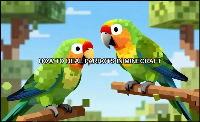 Heal parrots in minecraft