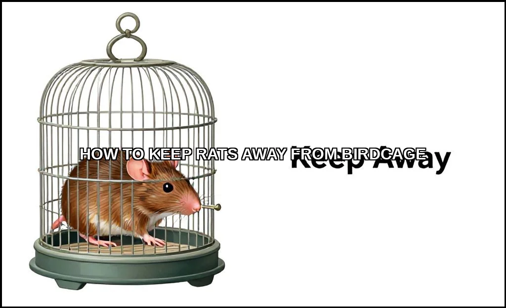 Keep rats away from birdcage