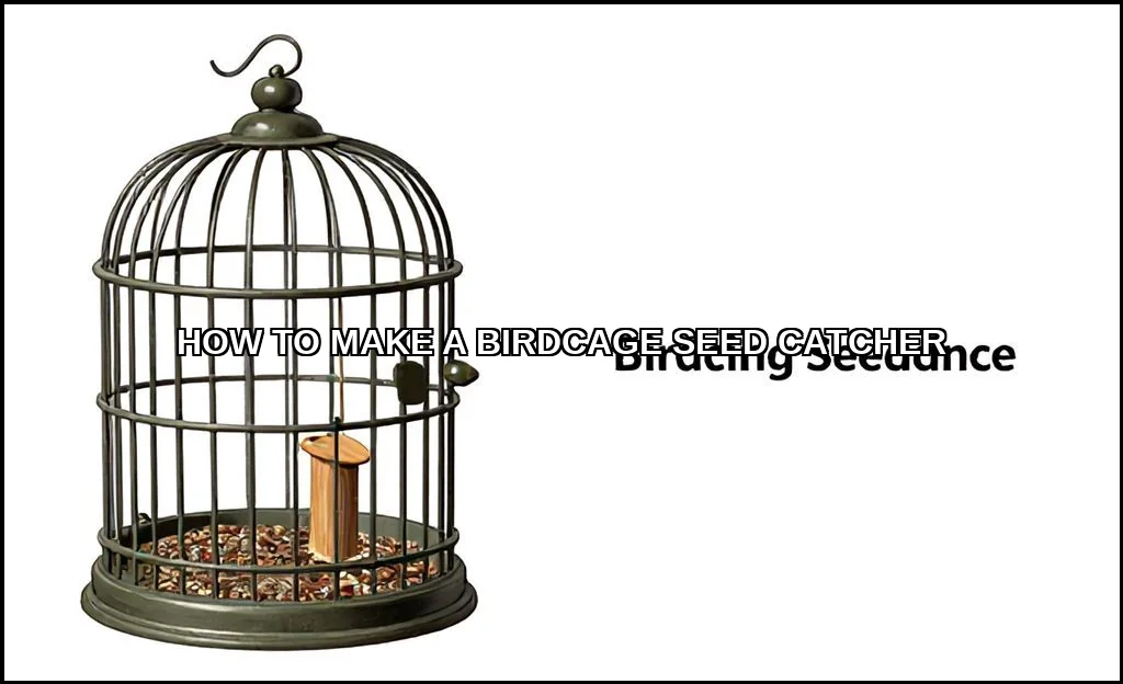 Make a birdcage seed catcher