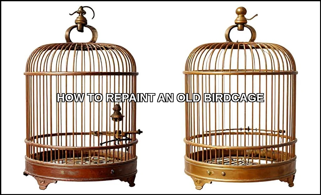 Repaint an old birdcage