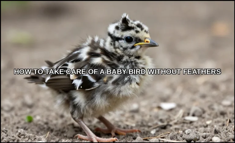 Take care of a baby bird without feathers