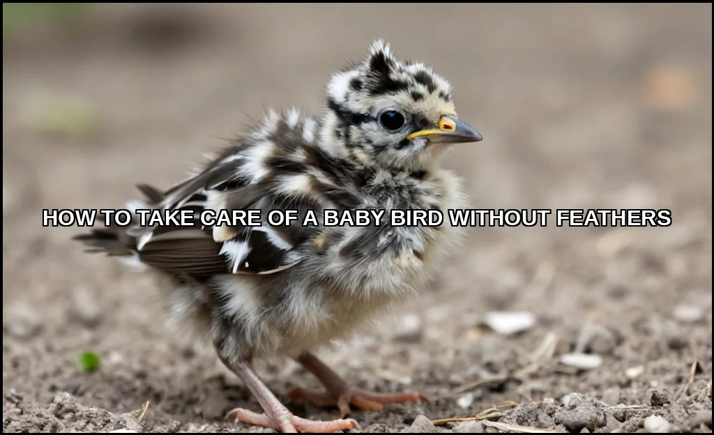 Take care of a baby bird without feathers