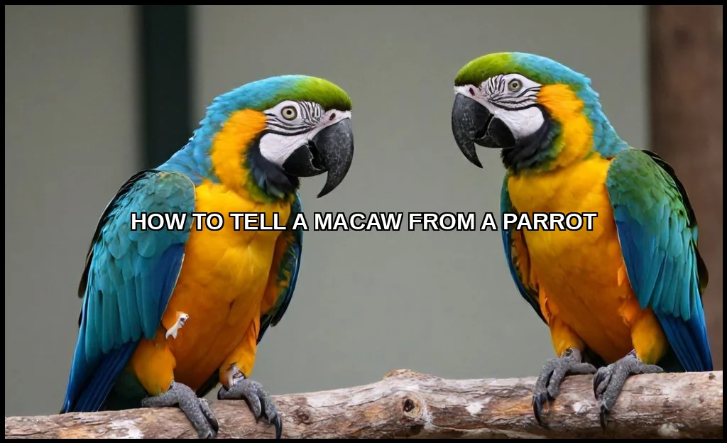 Tell a macaw from a parrot