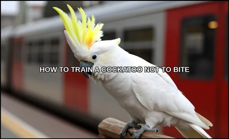 Train a cockatoo not to bite