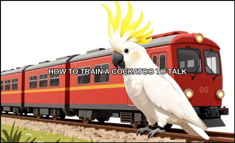 Train a cockatoo to talk