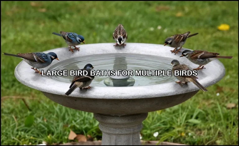 Large bird baths for multiple birds