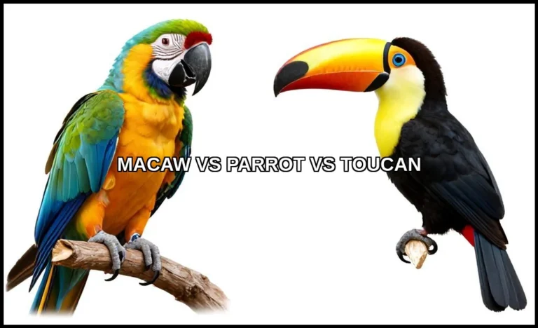 Macaw vs parrot vs toucan