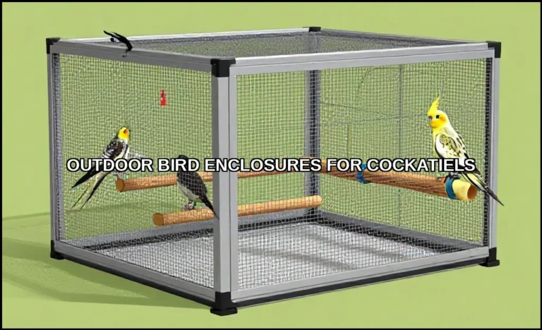 Outdoor bird enclosures for cockatiels