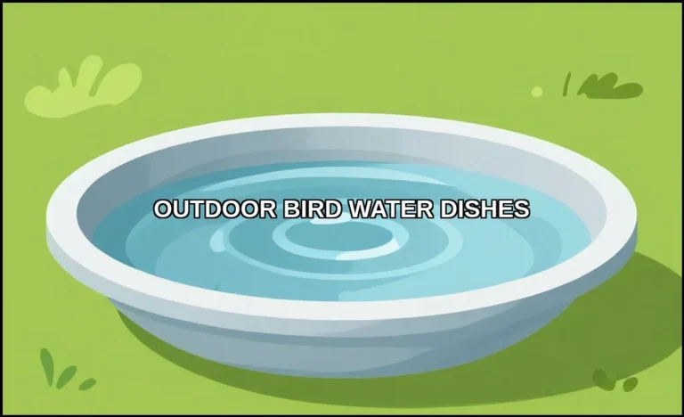 Outdoor bird water dishes