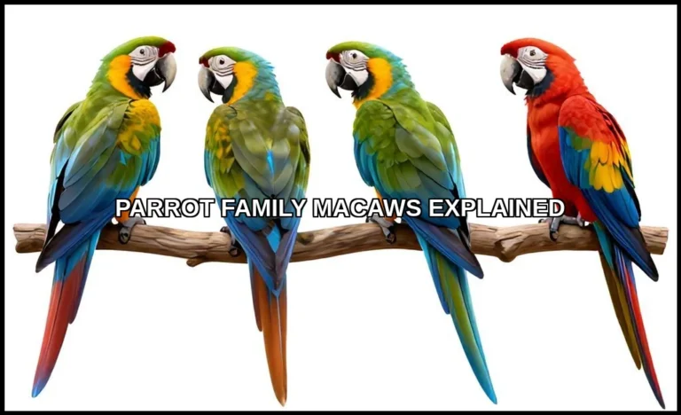 Parrot family macaws explained