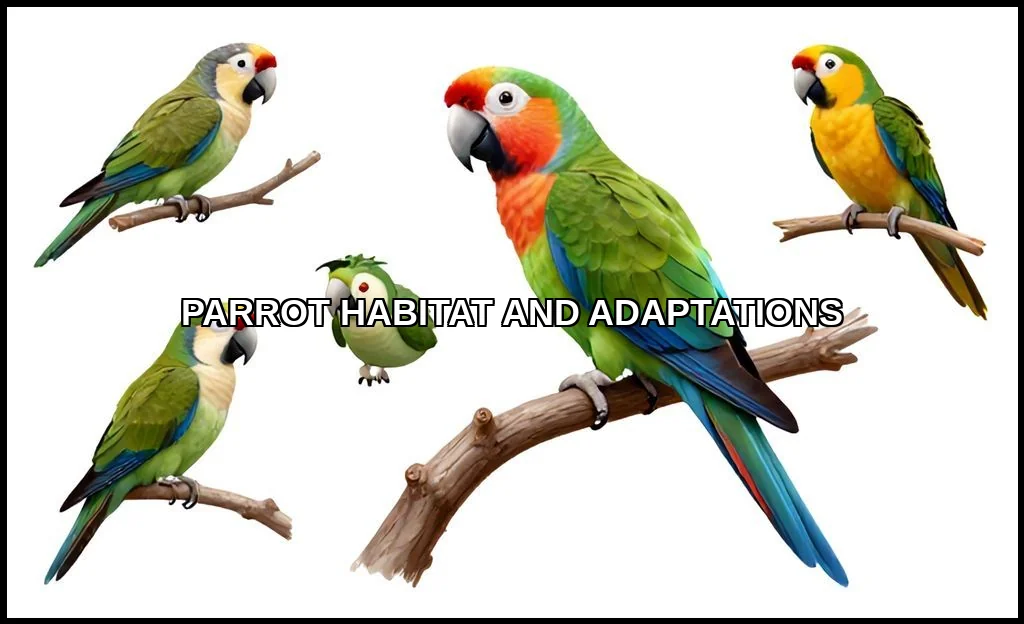 Parrot habitat and adaptations