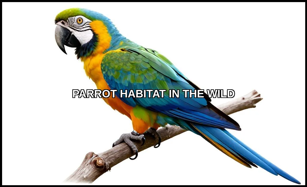 Parrot habitat in the wild